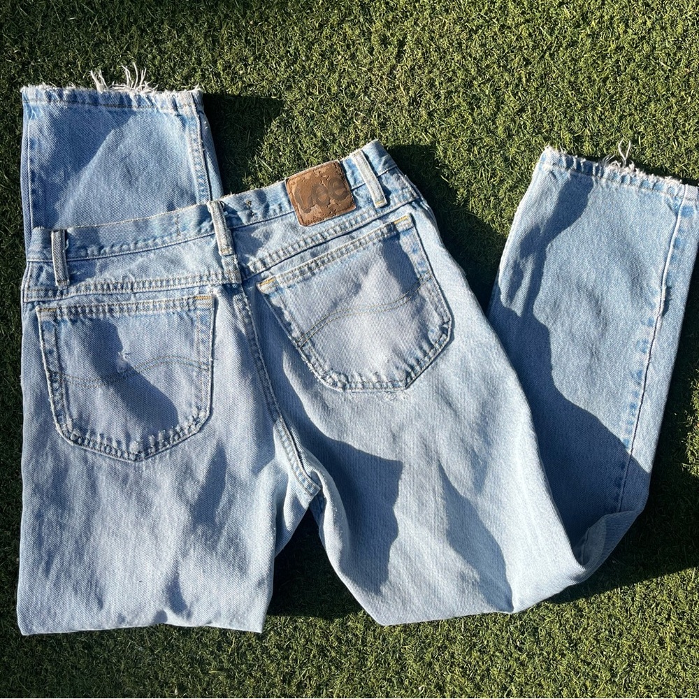 Lee Light Washed Distressed Jeans